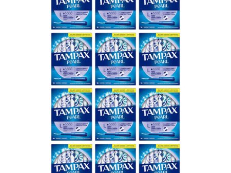 12 Pack - Tampax Pearl Light Absorbency Tampon with Leakguard Protection 18ct Online now