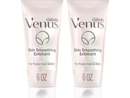 2 Pack - Gillette Venus Intimate Grooming Skin-Smoothing Exfoliant 6oz For Sale