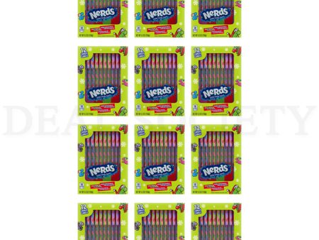 12 Pack - Nerds Holiday Candy Canes Assorted Flavors 12 Count Each Online Sale