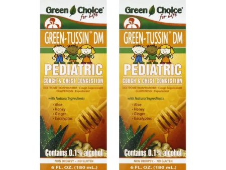 2 Pack - Green Choice for Life Green-Tussin DM Pediatric Cough Syrup 6oz Cheap