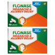 2 Pack - Flonase Acetaminophen Headache & Allergy Relief 48 Caplets Each Discount