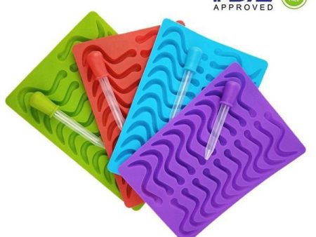 Silicone Gummy Worm Mold 2 Pack on Sale