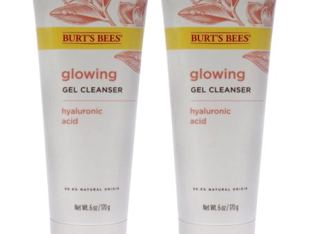 2 Pack - Burt s Bees Glowing Gel Cleanser with Hyaluronic Acid 6oz Supply