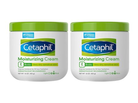 2  Pack - Cetaphil Moisturizing Cream  For Dry To Very Dry Sensitive Skin 16oz Online Hot Sale