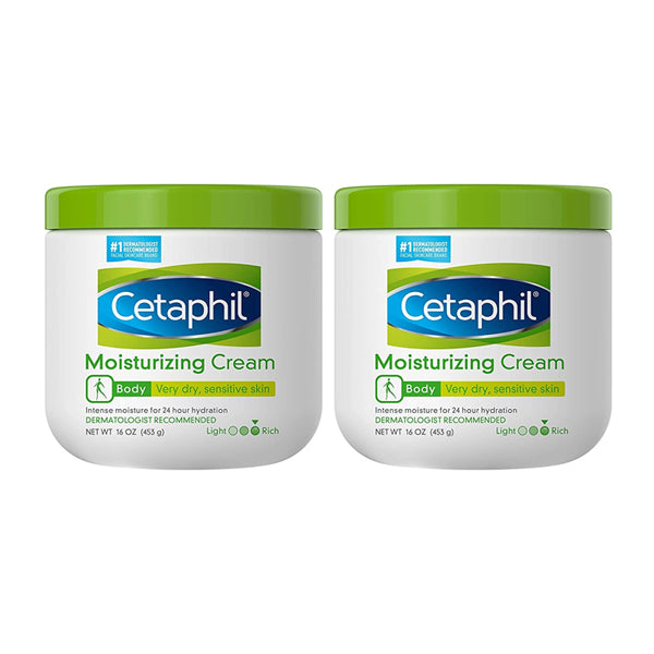 2  Pack - Cetaphil Moisturizing Cream  For Dry To Very Dry Sensitive Skin 16oz Online Hot Sale