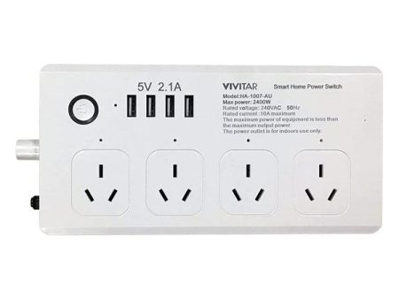 Vivitar Smart Home Power Strip, Multi Plug with 4 USB Ports Online now