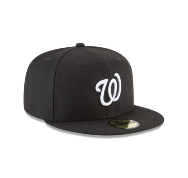 Washington Nationals Black and White Basic 59FIFTY Fitted         (final sale) Online Sale