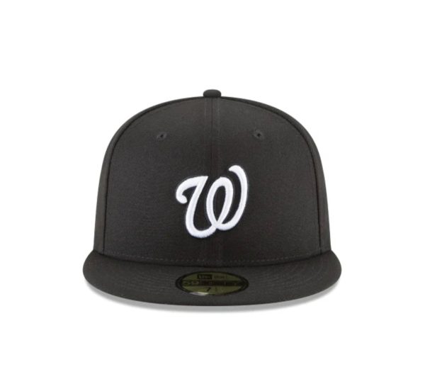 Washington Nationals Black and White Basic 59FIFTY Fitted         (final sale) Online Sale