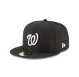 Washington Nationals Black and White Basic 59FIFTY Fitted         (final sale) Online Sale