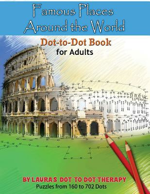 Famous Places Around the World Dot-to Dot Book For Adults Hot on Sale