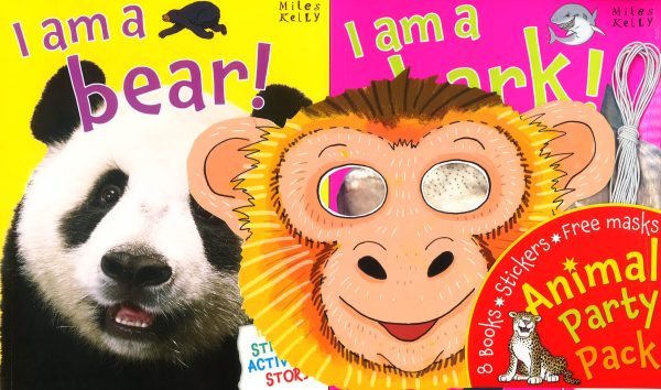 Animal Party Pack - 8 Books, Stickers And Free Masks Online now